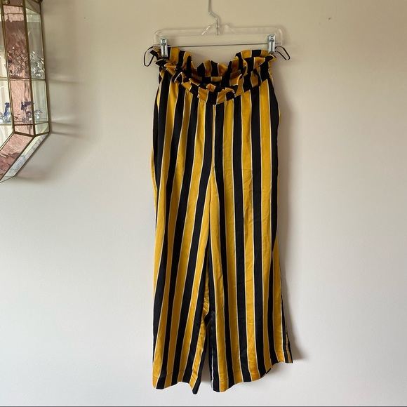NWT Black and Yellow Stripped Pants - Picture 2 of 11